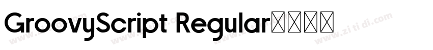 GroovyScript Regular字体转换